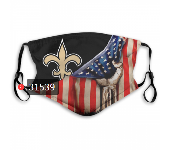 NFL 2020 New Orleans Saints #47 Dust mask with filter